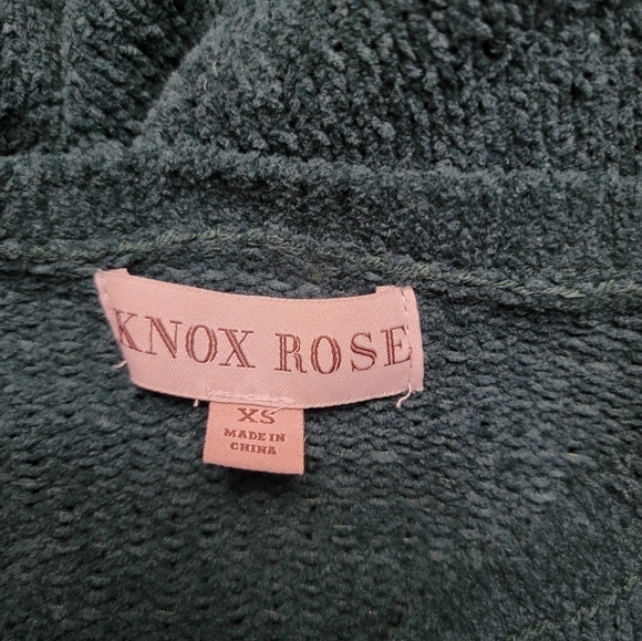 KNOX Rose Pullover Crew Neck Knit Sweater Green Size X-Small - Picture 6 of 7